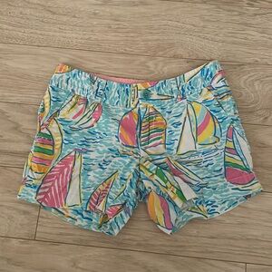 EUC Lilly Pulitzer Callahan Shorts in You Gotta Regatta Size 0